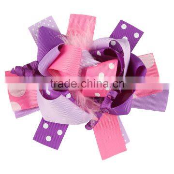 Deshine Wholesale Ribbon Bow Pin For Hair ZX1031