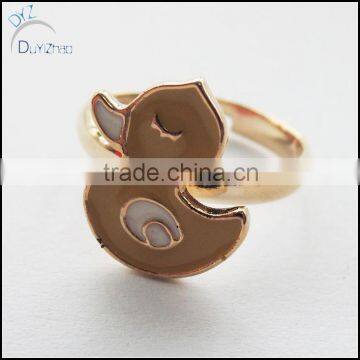 hot sale adjustable crystal rings