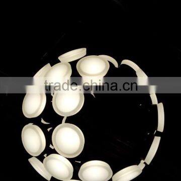 Aluminum Acrylic LED Suspension Lights Incomplete Sphere for Projects photo-3