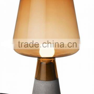 Study Simple Table Lamp With Resin+ Glass ShadesModern Desk Lamps photo-3