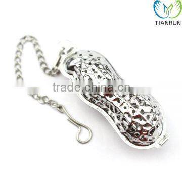 New Design Popular Cute Gift Stainless Steel Peanut Shape Tea Infuser