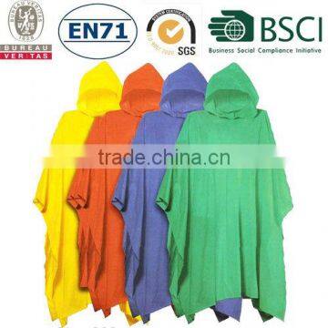PVC rain poncho with logo/100%waterproof PVC rain poncho/ cheap PVC rain poncho                        
                                                Quality Choice