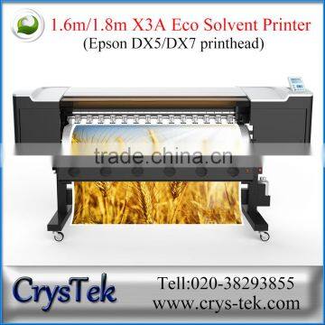 1.6m X3A DX5 printhead inkjet perinting machine 1440dpi from CrysTek