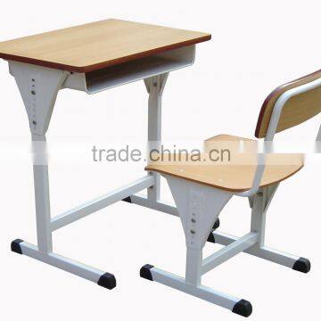 Children metal study table and chair/Student desk and chair/Adjustable school furniture/Classroom furniture