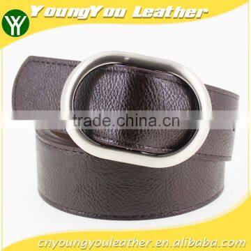 2015 Fashion PU Brown Leather Belt With High Quality Alloy Buckles in Yiwu