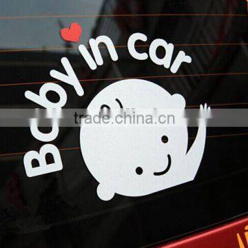 Big discount Permanent car promotional sticker and make a die cut sticker,car bumper stickers custom ---DH20363