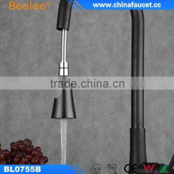 China Kitchen Faucet ORB Pull Out Black Faucet Hot Water Mixer photo-2