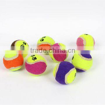 Innovation Durable dog tennis ball toy / pet tennis tug bite toys