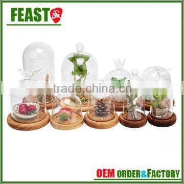 High Borocilicate Clear Glass Dome