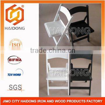 Outside party using space saving White Resin Folding Chair