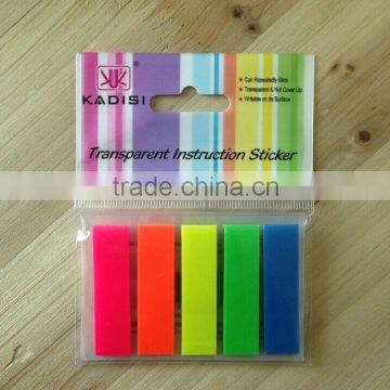 neon film sticky note pad