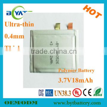 Wholesale Ultra-thin Smart Wearable Battery Lipo with PCB protection