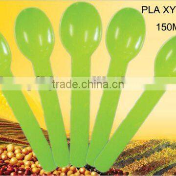 Biodegradable disposable starch based PLA yogurt spoon