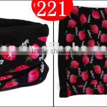 polar fleece winter neck warmer scarf 221