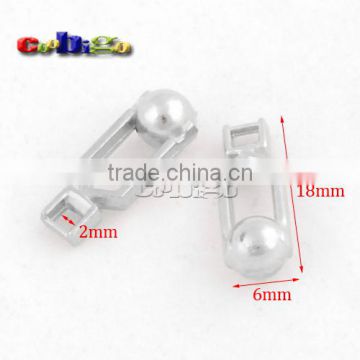 18*6mm Metal Zipper Pull Tap Zinc Alloy Silver For DIY Zipper Sliders #FLQ161-S