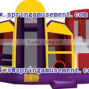 Newest design and cheap classical inflatable combo, inflatable jumping castle, inflatable castle slide SP-C601