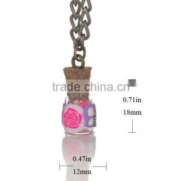 DIY glass bottle necklace pendant making