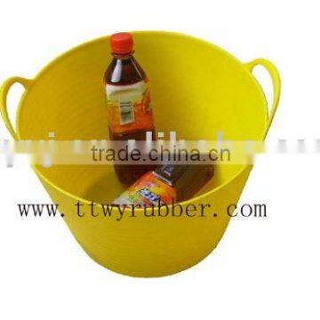 PE Garden Tools Storage Bucket,flexible Plastic Party Tubs,Ice Tub,REACH