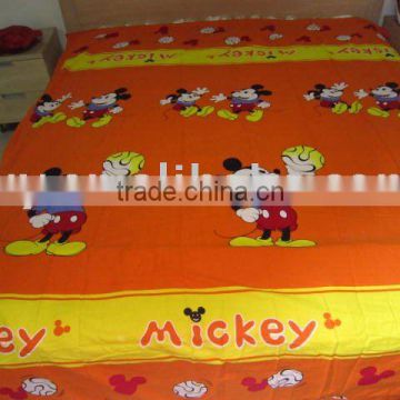 high quality and hot selling 100% printed cotton flat sheet