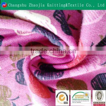 Wholesale apple printed cotton fabric for shirt