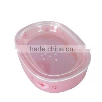 Fashional beach seashell pink plastic soap tray