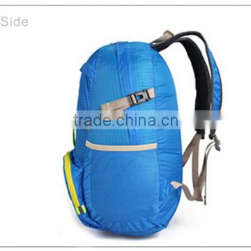 polyester folding bag promotional floding backpack,folding travel backpack from guangzhou,Waterproof sports backpack