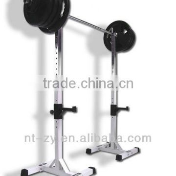 2pcs Adjustable Rack Standard Solid Steel Squat Stands Barbell Free Press Bench