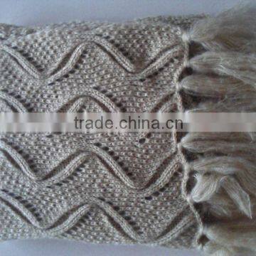 New Fashion Quality Knitted Lady's Soft Mohair Scarf