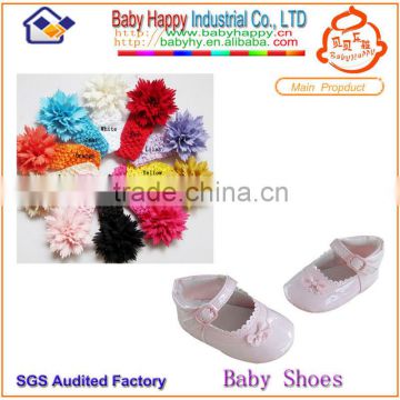 pu leather baby shoes and headband