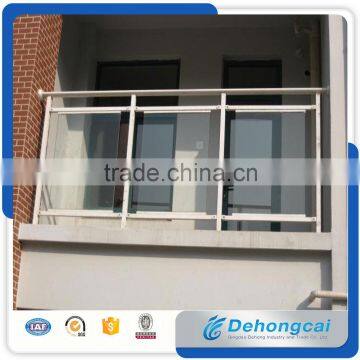 Safety Aluminium Hot Galvanized Balcony Glass Wrought Iron Fence