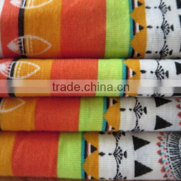 wholesale cheaper fashion design poly knitted printing fabric