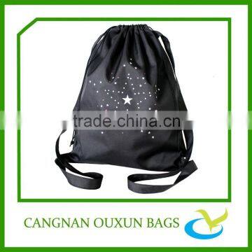 Waterproof polyester cheap drawstring backpacks