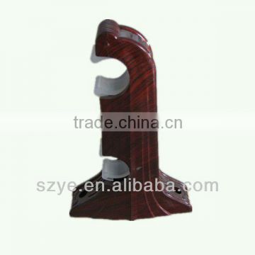 plastic double curtain pole rod brackets alu rod holder