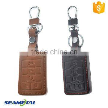 Car Leather Remote Key Cover Case Bag Holder 5 Button Protector Accessories For Cadillac XTS ATSL SLS CTS XTS SRX