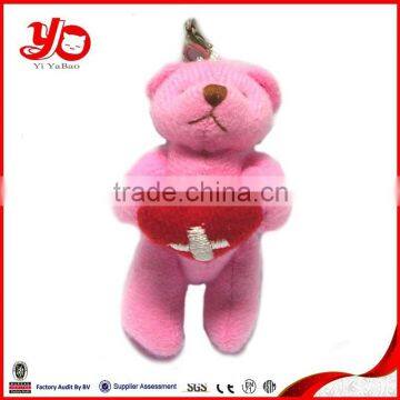 Customized plush keychain with logo,promotion toy plush teddy bear keychain