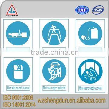 48 * 57 cm Alumimun Reflective Mandatory Signs for Work Safety