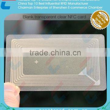 Blank Frosted Transparent NFC Card