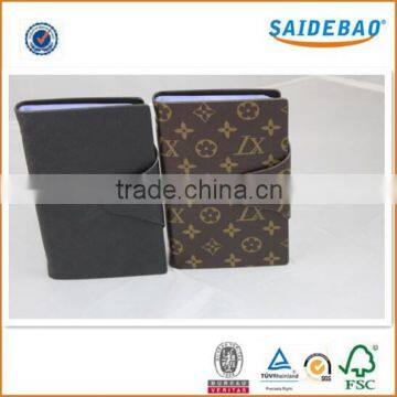 Promotion elegant pocket genuine/pu leather card holder with matal enclosure, top-quality customer design card holder