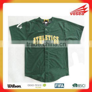 100% Polyester custom american baseball jersey