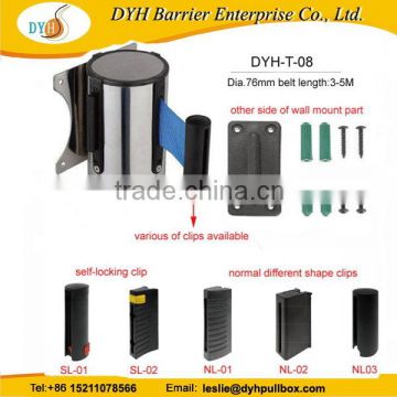 Factory direct stylish retractable wall mounted belt barriers