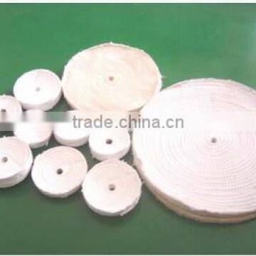 150mm different size White cloth wheel for wood