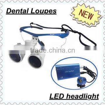 CICADA Cheap price dental medical loupes 2.5X 3.5X with led headlight CE Approved