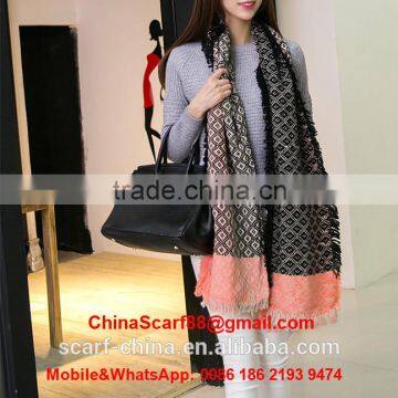 Wholesale Wool Fringed Scarf photo-3