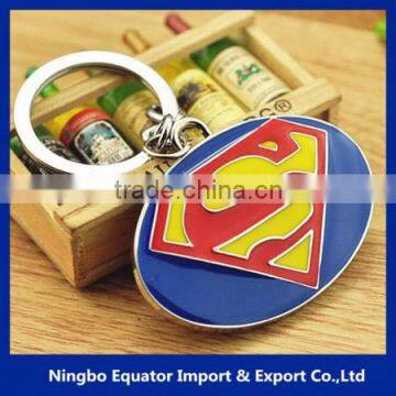 2016 new superpower hero design customized metal key chain