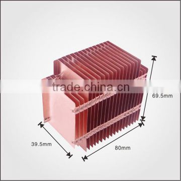 OEM high quality copper pin fin heatsink