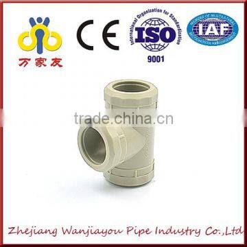 Grey Color High Quality Ppr Fitting Equal Tee/ppr Manufacturer