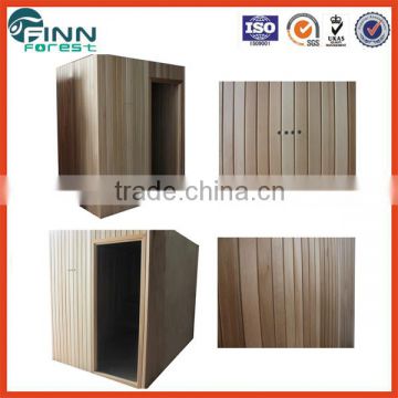 1.5*1.5*2.05m Hemlock/Cedar/ Abachi wood Famliy use traditional dry steam wooden sauna cabin sauna house