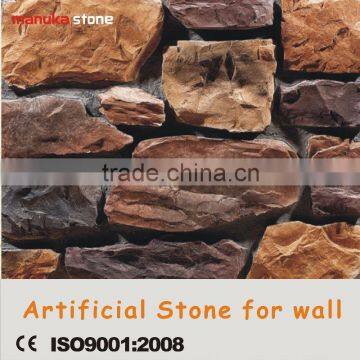 Random size order color loose pcs manufactured stone for wall