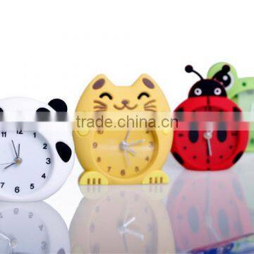 Promotional cheap alarm clock with phone charger Silicone Table Clock