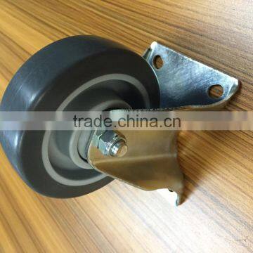 32 Series Top Plate Rigid 4'' Grey TPR Caster
